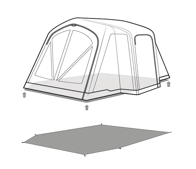 Outwell Montana 4 Air Footprint Groundsheet 2025