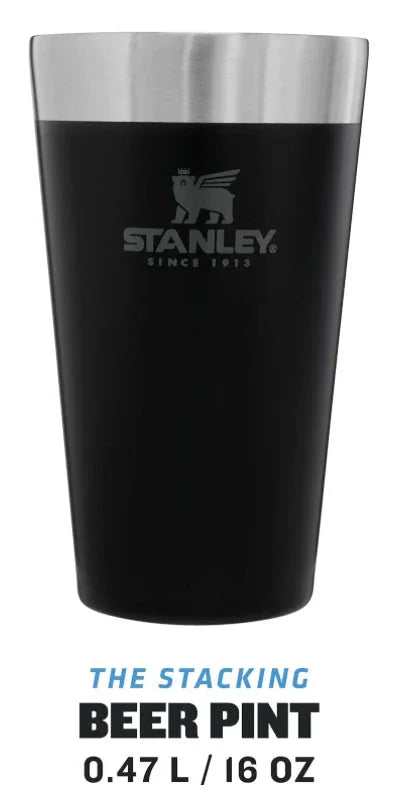 Stanley Stacking Beer Pint 0.47lt Black