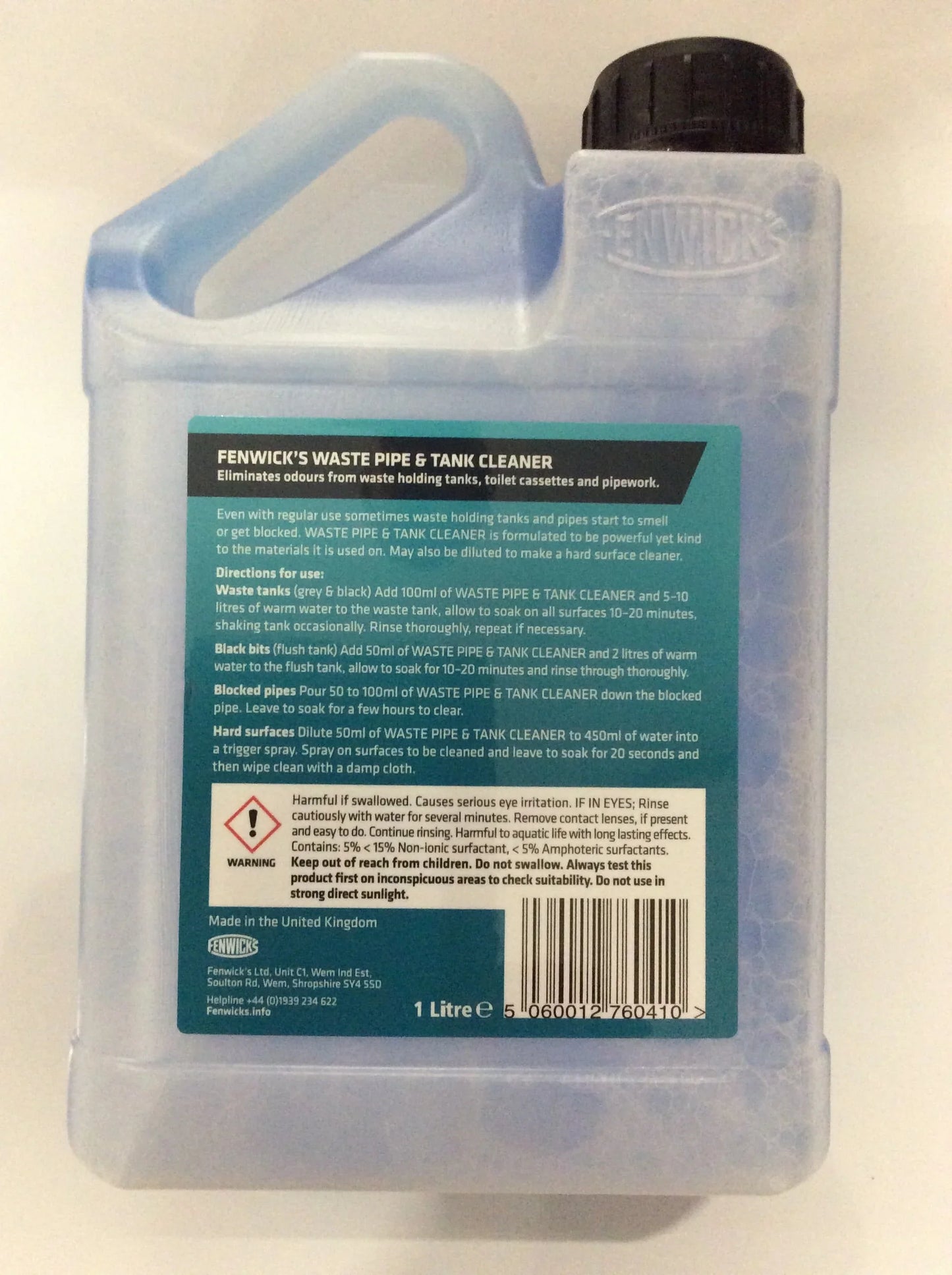 Fenwick’s waste pipe and tank cleaner 1lt