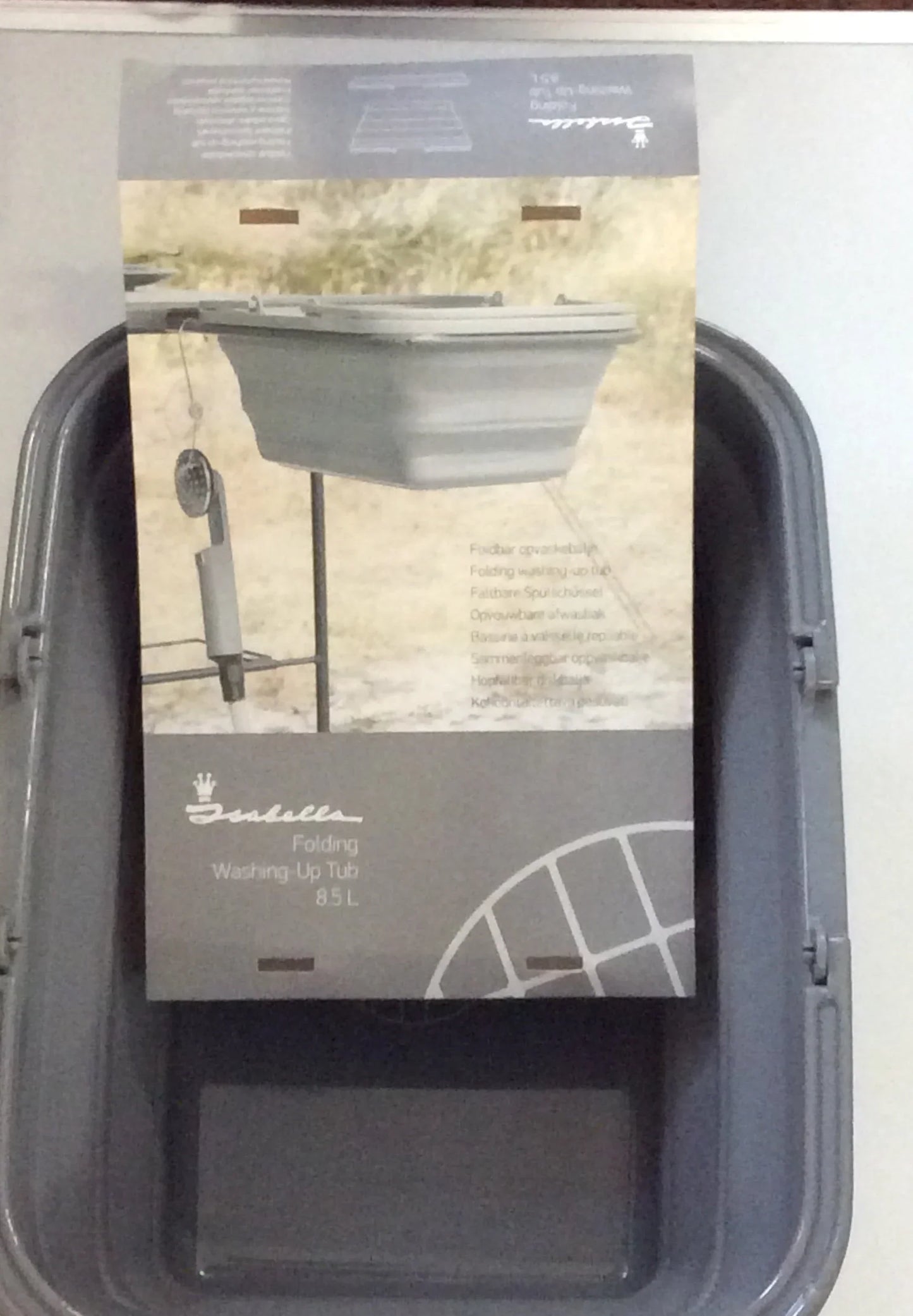 Isabella folding washing up bowl 8.5 litre