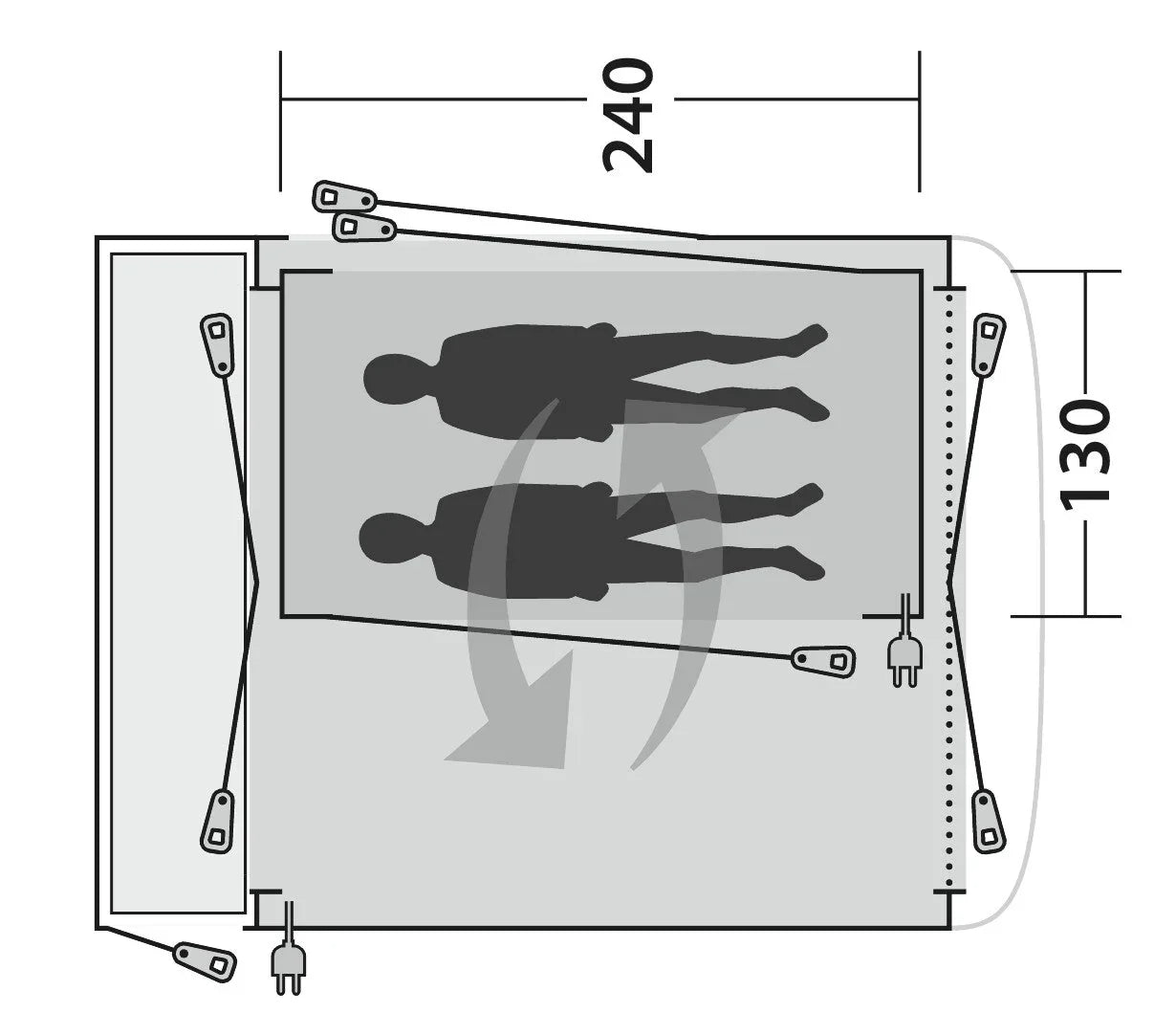 Outwell 2 Berth Driveaway Inner A 2026