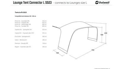 Outwell Lounge L Tent Connector