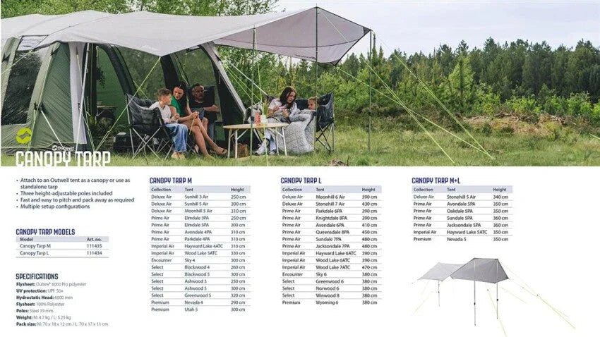 Outwell Canopy Tarp L 2026