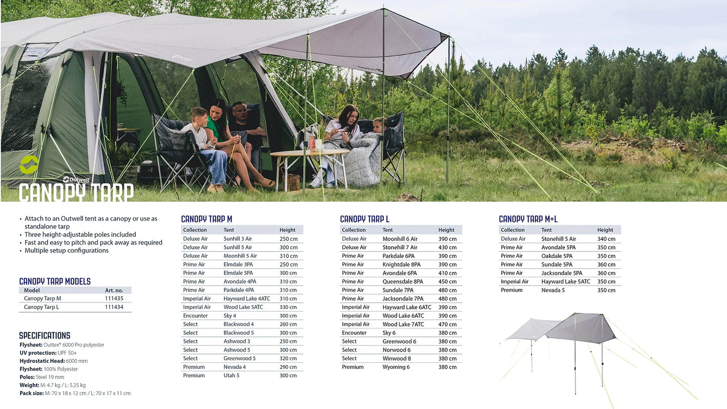 Outwell Canopy Tarp M 2026