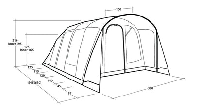 Outwell Colorado 5 Air Inflatable Tent 2026