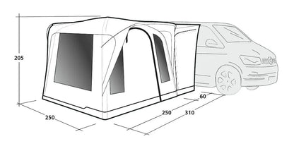 Outwell Daytona Air Driveaway Awning 2026