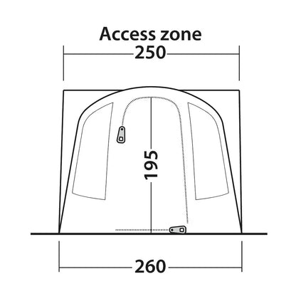 Outwell Santa Monica Air Driveaway Awning 2026
