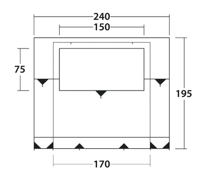 Outwell Backroads Awning Room 2026