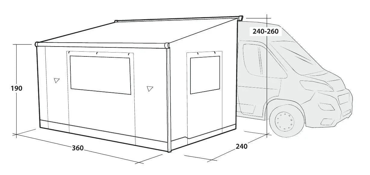 Outwell Sideroads Awning Room 2026