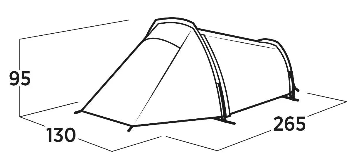 Camping tent dimensions diagram with measurements for outdoor adventures