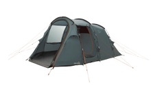 Grey Easy Camp tent with orange accents, ideal for camping adventures and outdoor gear needs.