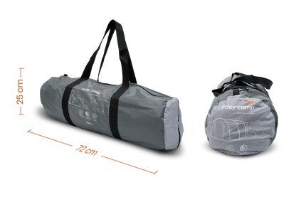 Easy Camp compact camping gear bag, 72cm x 25cm, ideal for outdoor adventures and caravanning