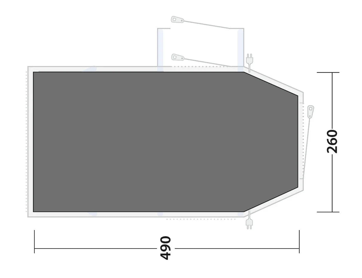 Outwell Montana 4 Air Footprint Groundsheet 2025
