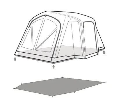 Outwell Montana 4 Air Footprint Groundsheet 2025
