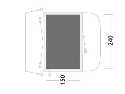 Outwell Santa Monica Air Awning Footprint Groundsheet 2026