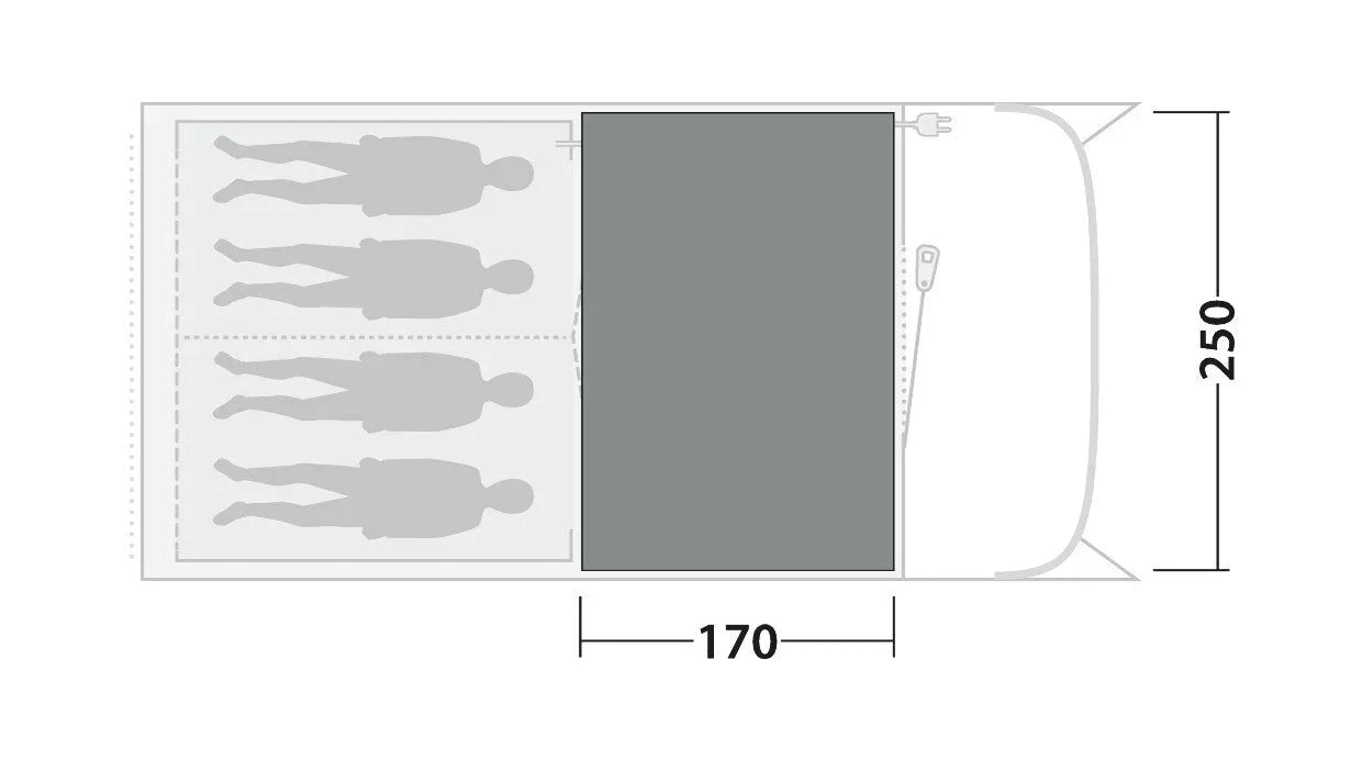 Outwell Durango 4 / Birdland 4 TC Cozy Carpet 2026