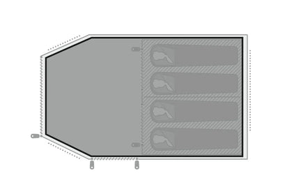 Easy Camp Hamra / Bokna 4 Footprint Groundsheet 2026