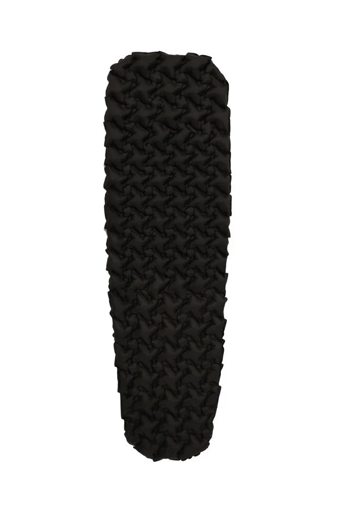 Black textured sleeping pad for camping and outdoor adventures