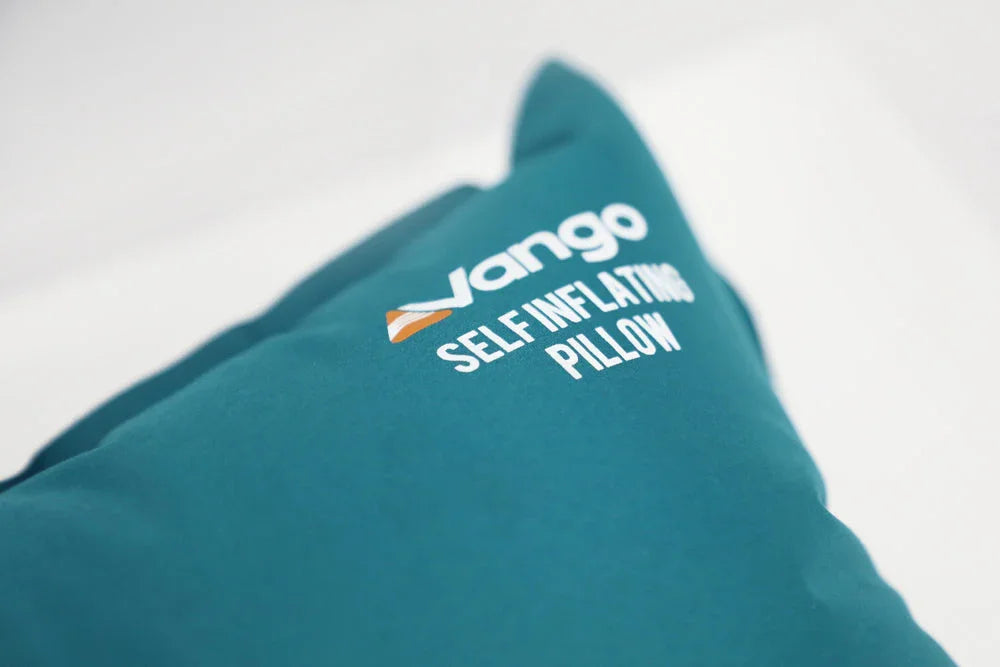 Vango self-inflating camping pillow for outdoor adventures and caravanning comfort