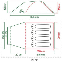 Coleman Darwin 4+ BlackOut® Tent Green 2026