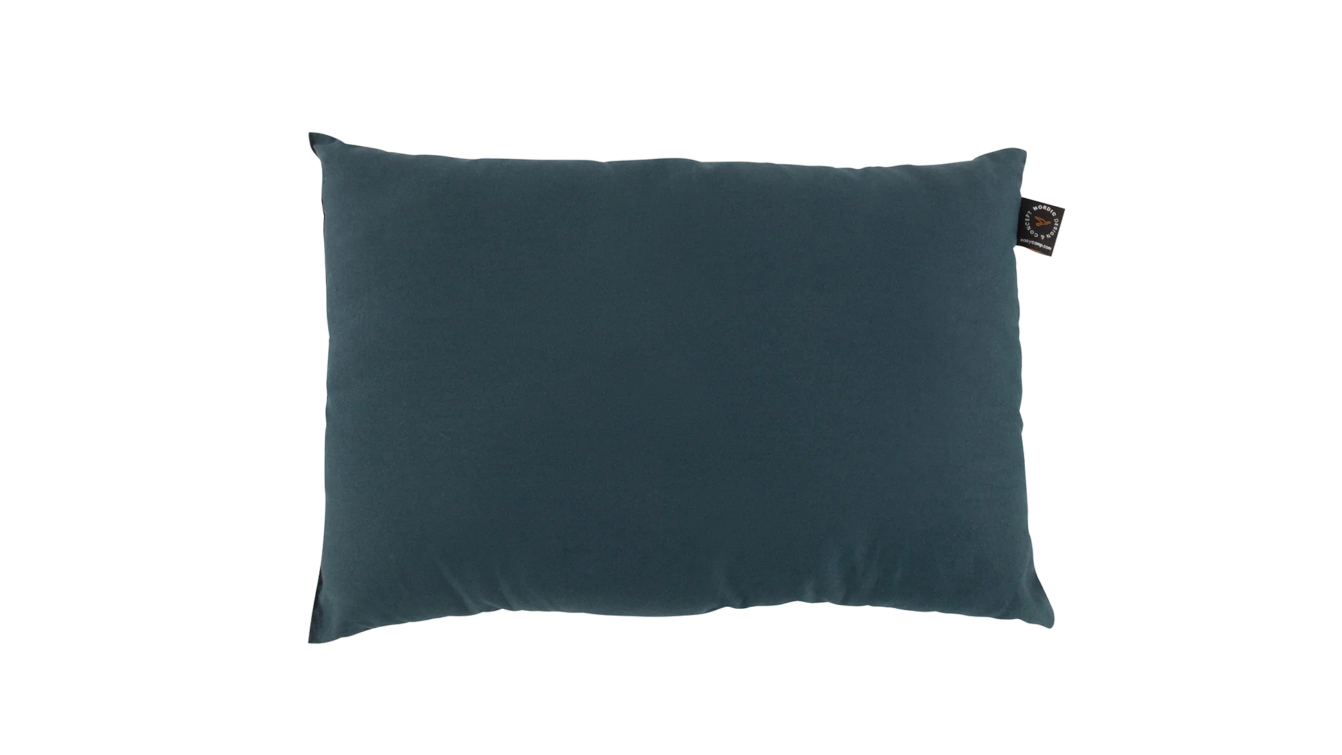 Dark teal camping pillow for outdoor adventures and caravanning comfort