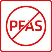 PFAS-free symbol indicating no PFAS chemicals used