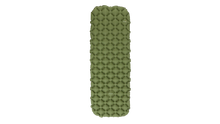 Olive green camping sleeping pad with quilted design for outdoor adventures