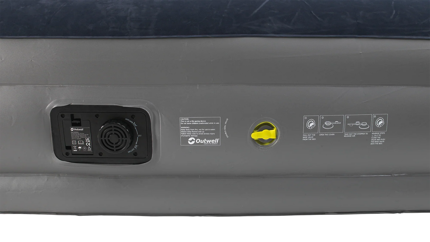 Outwell Flock Superior Double Airbed with Built-in Pump 2025