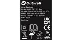 Outwell Flock Superior Double Airbed with Built-in Pump 2025