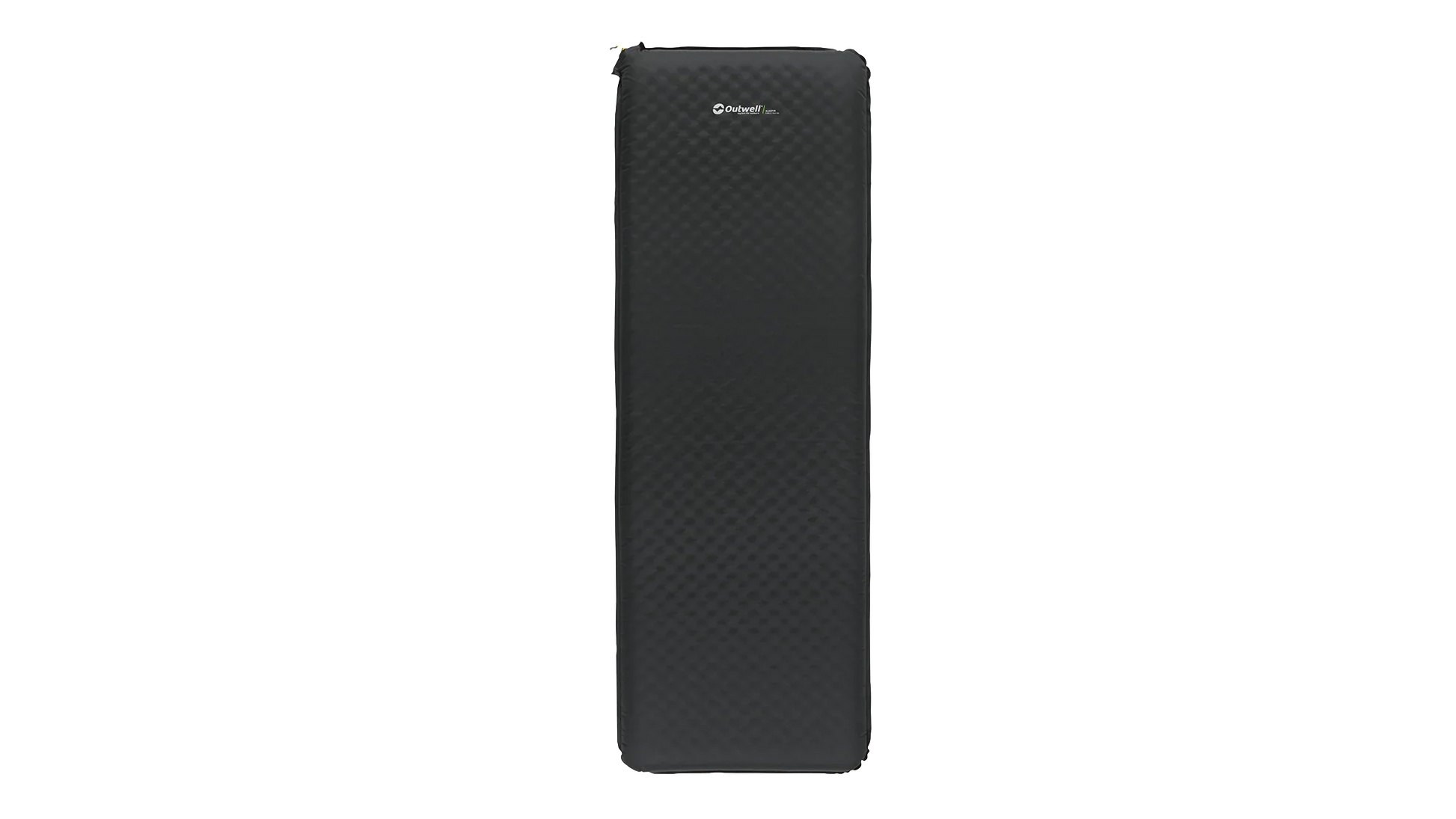 Black Outwell camping mattress with diamond texture for outdoor adventures
