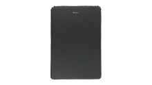 Black Outwell camping mattress with quilted design for outdoor sleeping comfort