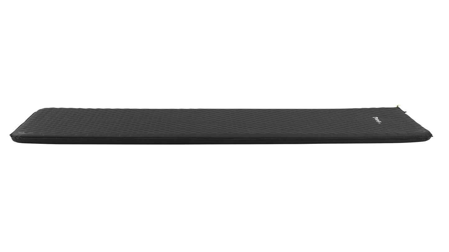 Black camping sleeping mat with textured surface for outdoor adventures