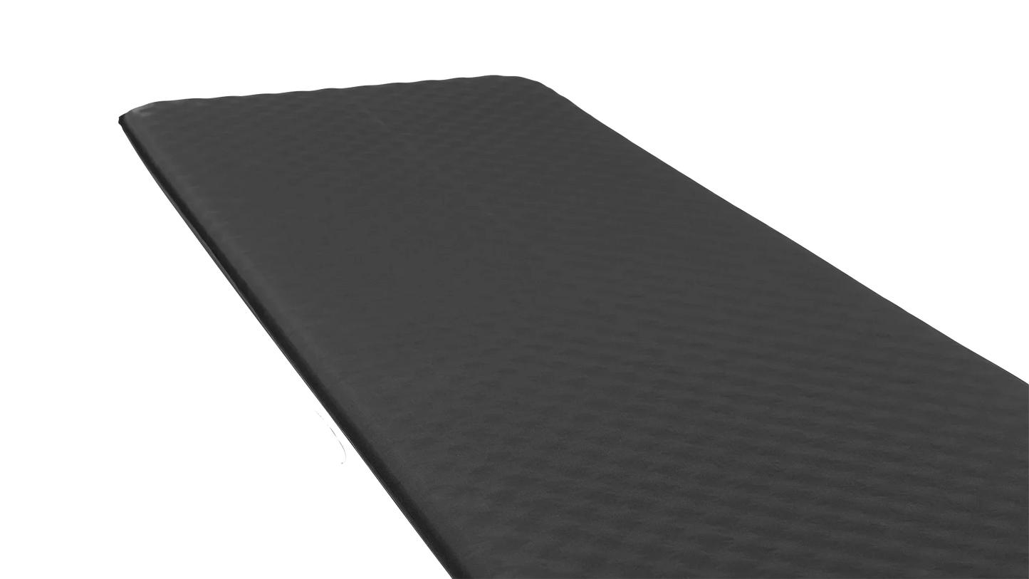 Black textured camping sleeping mat for outdoor adventures and caravanning