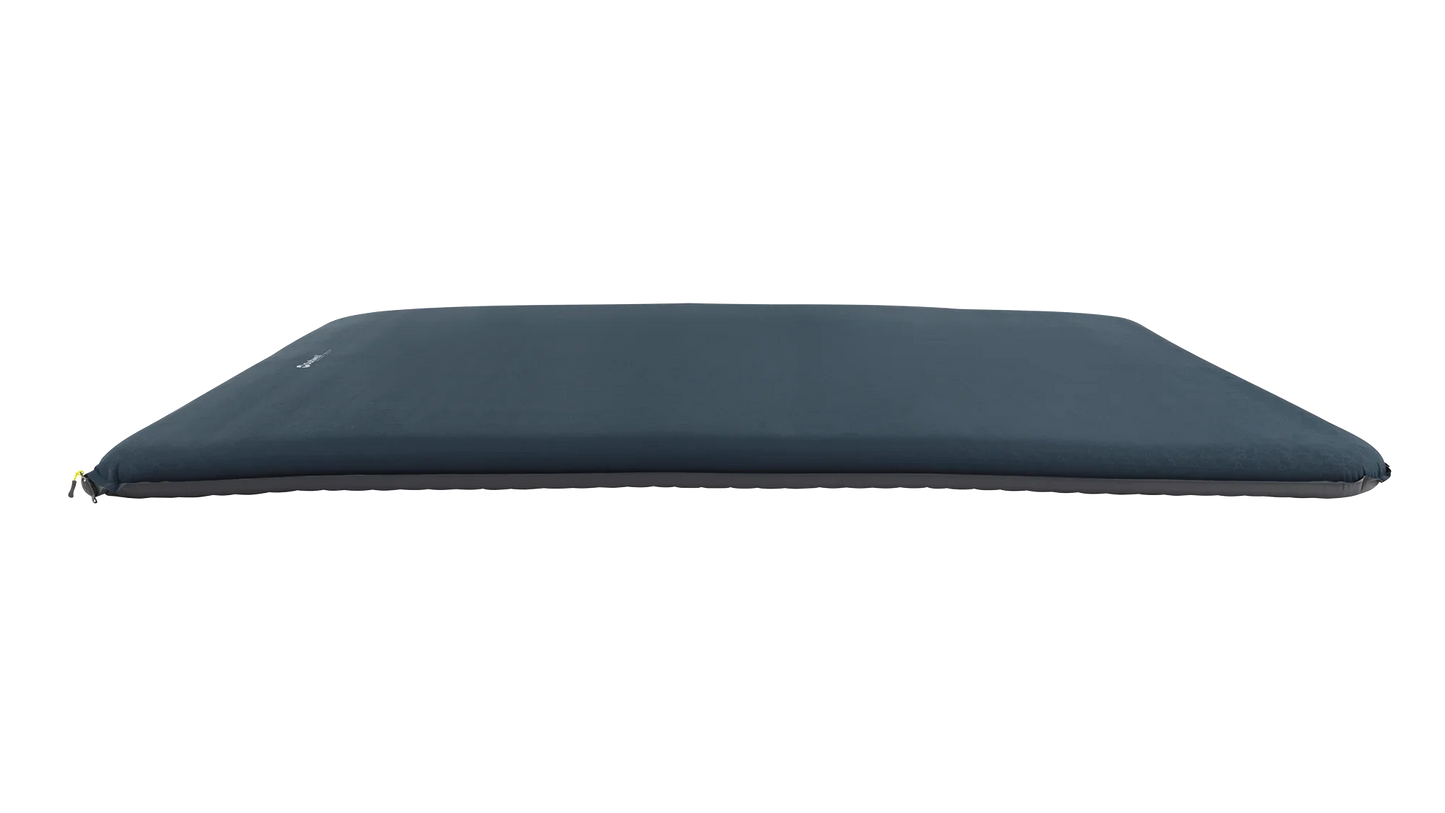 Dark blue camping sleeping mat with compact design for outdoor adventures