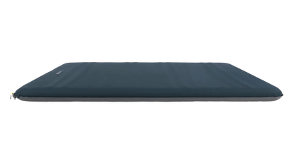 Dark blue camping sleeping mat with gray base for outdoor adventures