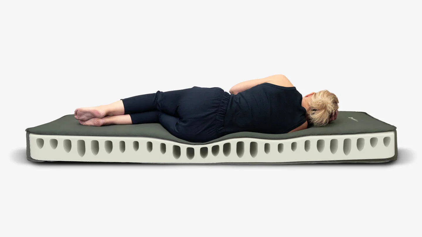 Comfortable camping mattress with ergonomic design for outdoor sleeping