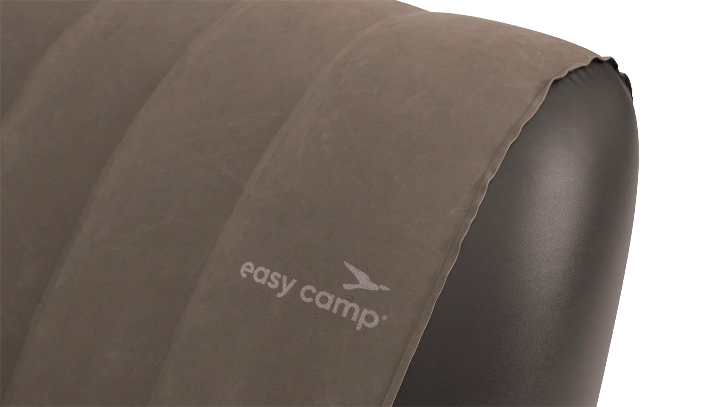 Easy Camp inflatable camping chair with padded backrest for outdoor comfort