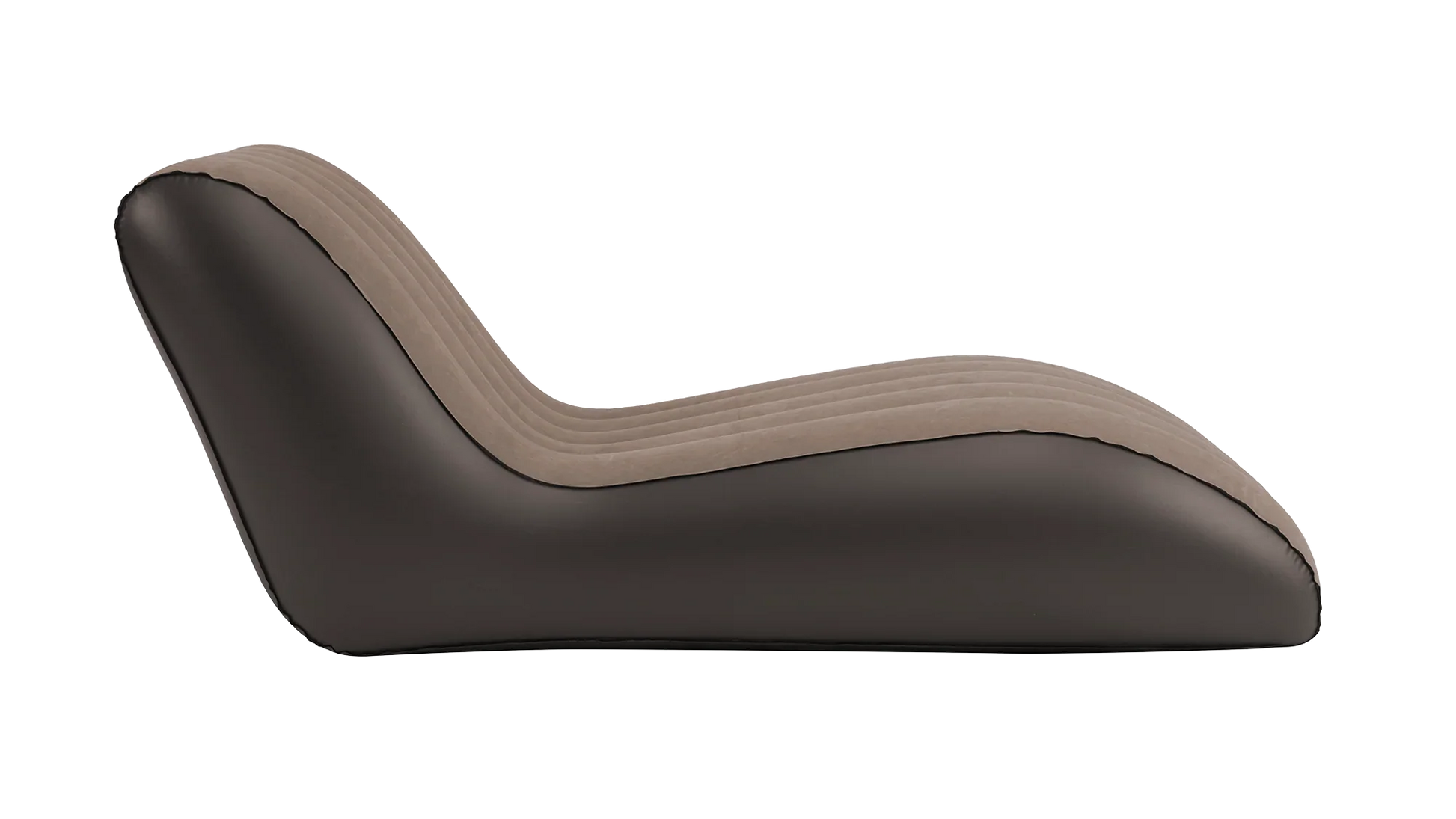 Inflatable camping lounger with ergonomic design for outdoor relaxation and comfort