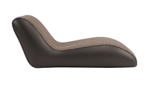 Inflatable camping lounger with ergonomic design for outdoor relaxation and comfort