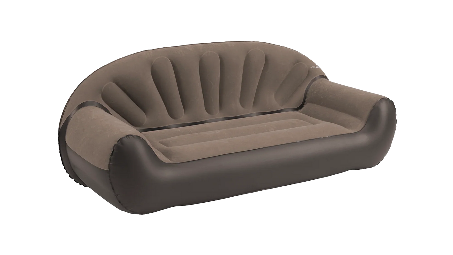 Inflatable camping sofa for outdoor adventures and comfort
