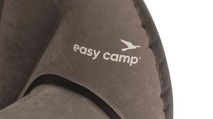 Easy Camp branded camping gear with soft brown fabric and logo detail