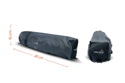 Compact easy camp sleeping bag with 96cm length and 15cm diameter for outdoor adventures