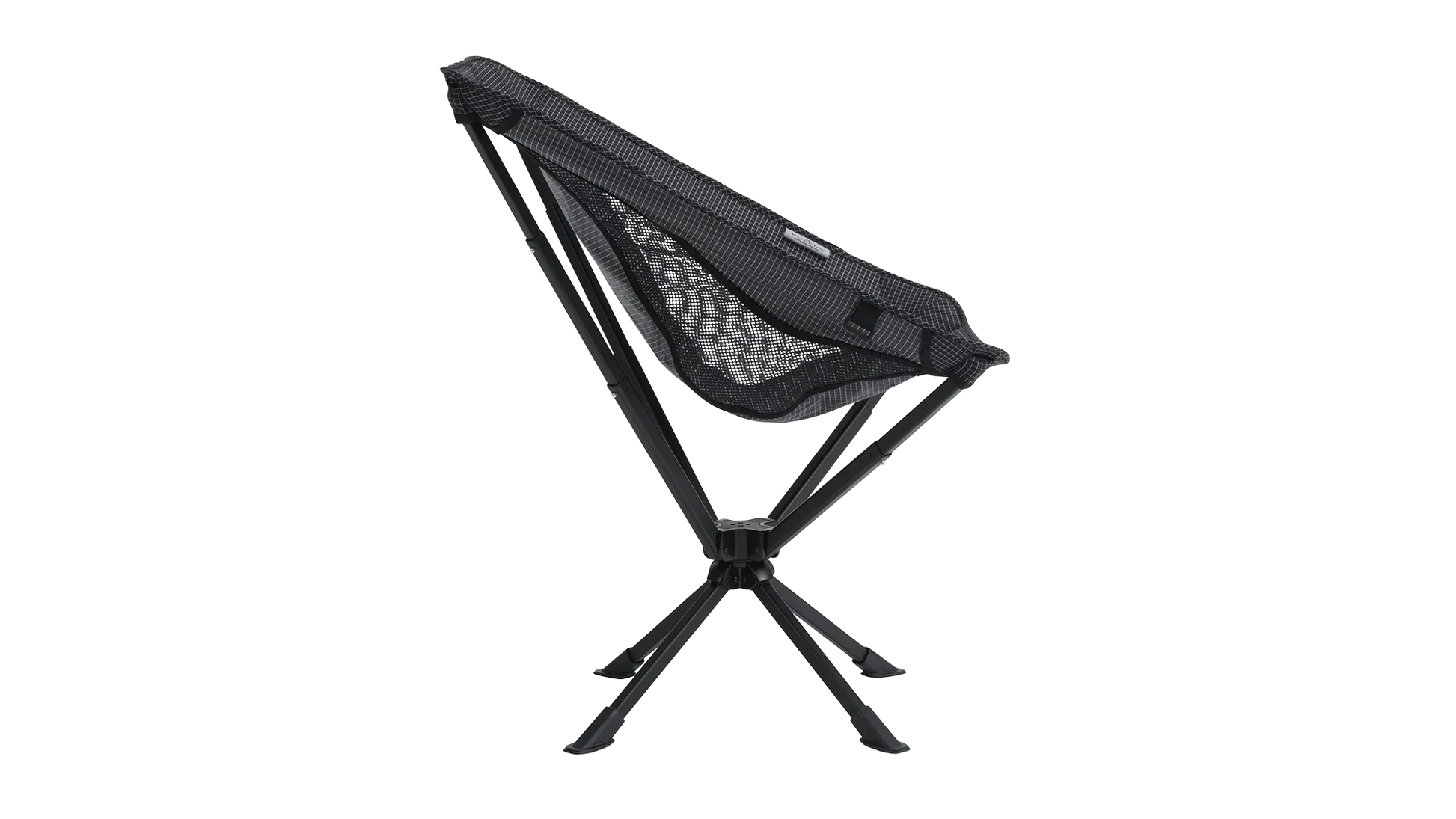 Portable camping chair with mesh back and sturdy black frame for outdoor adventures
