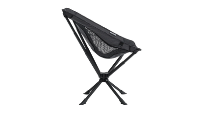 Portable camping chair with mesh back and sturdy black frame for outdoor adventures