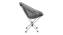 Portable camping chair with mesh back and metal frame for outdoor adventures