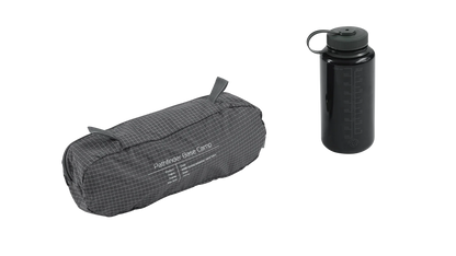 Pathfinder Base Camp chair bag and black water bottle for camping adventures