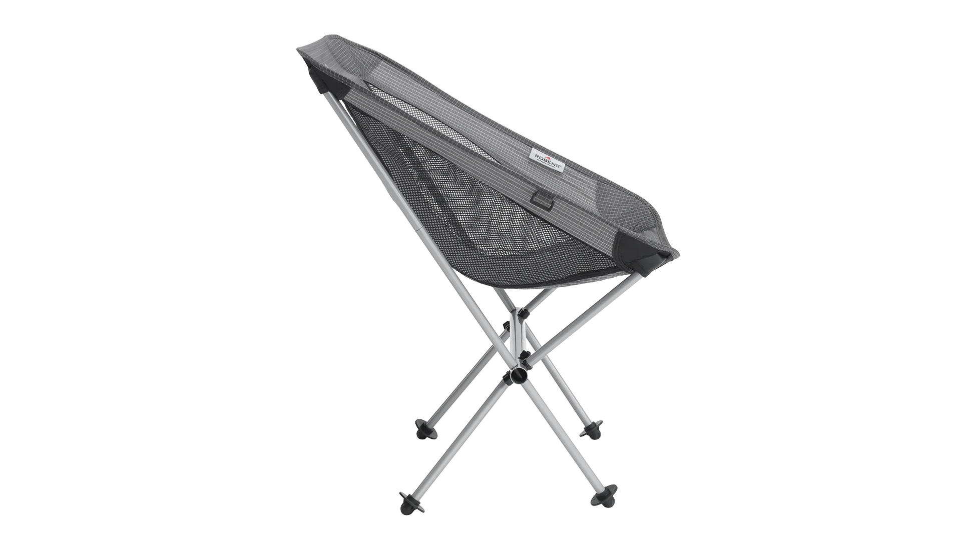 Portable camping chair with mesh back, aluminum frame, and foldable design for outdoor adventures