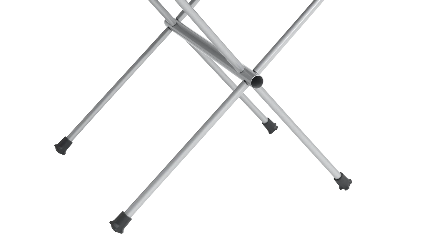 Portable camping table legs with sturdy aluminum frame and non-slip feet for outdoor adventures