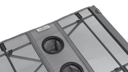 Robens camping table with cup holders and mesh design for outdoor adventures