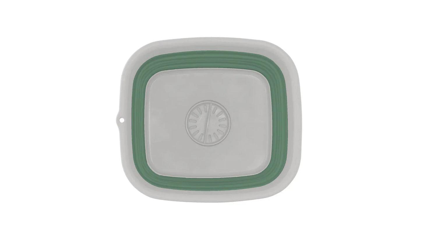 Outwell Collaps Wash Bowl with Drain Shadow Green